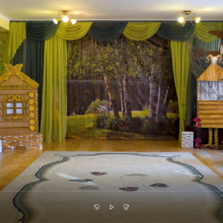 декорации к сказке "Гуси-лебеди"