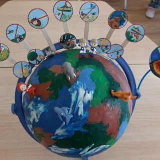 "Макет земного шара"