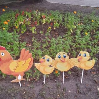 Курочка с цыплятами