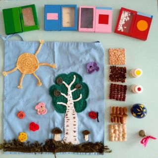 Пособия для развития мелкой моторики, тактильных и слуховых ощущений