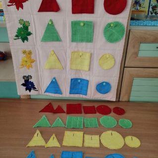 Дидактическое пособие " Цвет, форма и величина"