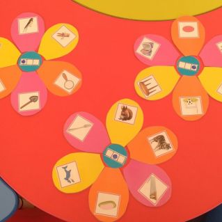 Дидактическая игра для развития фонематического восприятия. Звук "Л". "Поляна цветов"