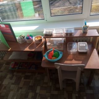 Уголок экспериментироаания в первой младшей группе