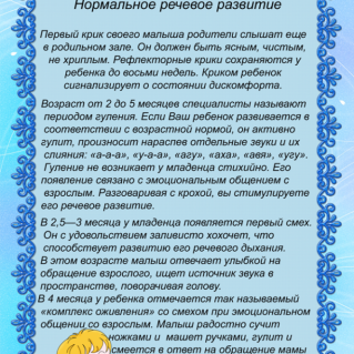 "Родителям о речи ребёнка"