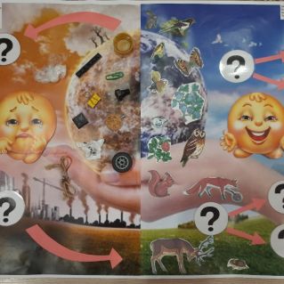 Экологическое пособие(интеллект- карта) "Спасём Землю"