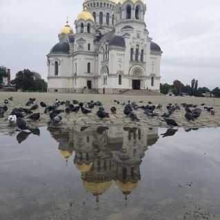 После дождя Новочеркасский кафедральный собор