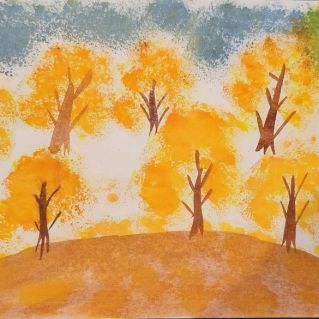 Нетрадиционная техника рисования "Краски осени"