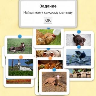 Интерактивный обучающий материал "Мама и малыш" https://learningapps.org/watch?v=pfsswut1v21