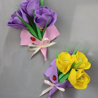 "Букет Эустомы" (магнитик)