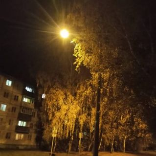 "Зажглись на улице под вечер фонари".