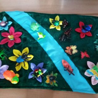 макет "На лугу"