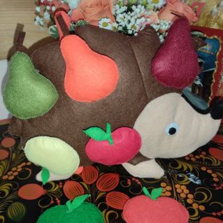 Ёжик из фетра