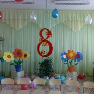 Оформление к 8 марту