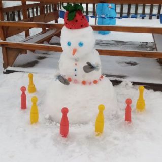 Зимний участок "Снеговик"
