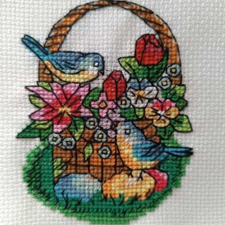 Вышивка "Пасхальная корзина"