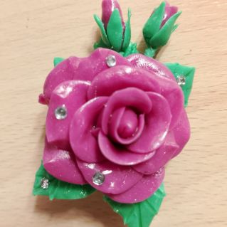 Брошь "Роза"