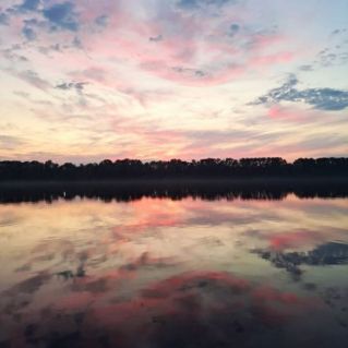 Закат на Волге.