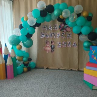 Оформление зала на выпускной в детском саду