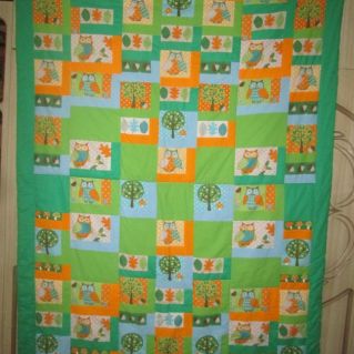 лоскутное одеяло "Осень в лесу"