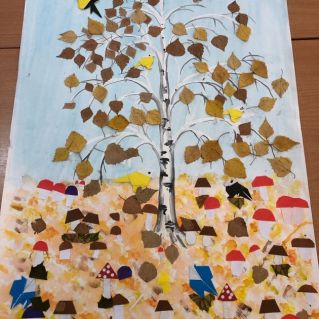 Осенняя береза