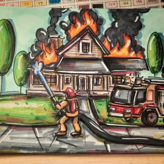 Изобразительное творчество "Спички детям не игрушка"