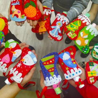 Сапожки Дедушки Мороза