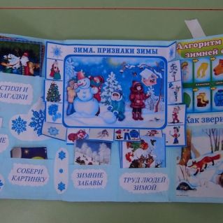 Лэпбук "Зима-признаки зимы '