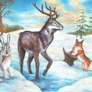 В зимнем лесу