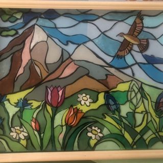 Пластилинография "У подножья Уральских гор"