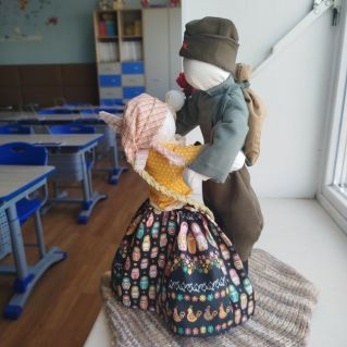 Встреча солдата.