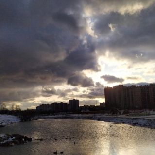 Вечернее солнце