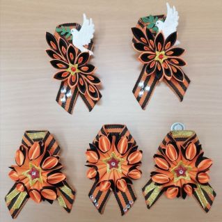 Брош к 9 мая - Георгиевская ленточка