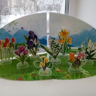 Макет "Первоцветы"