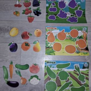 Теневое лото "Фрукты, ягоды, овощи"