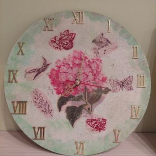 Часы- прованс(декупаж)