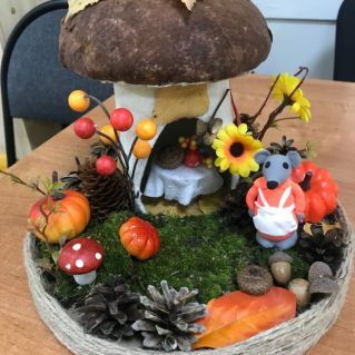 уютный гриб