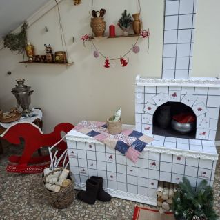 Новогодний дизайн помещений "Русская зима"