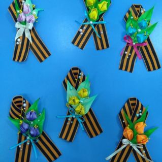 Брошь "Лента Победы"