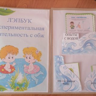 Лэпбук "Экспериментальная деятельность с ОБЖ- Капелька воды"