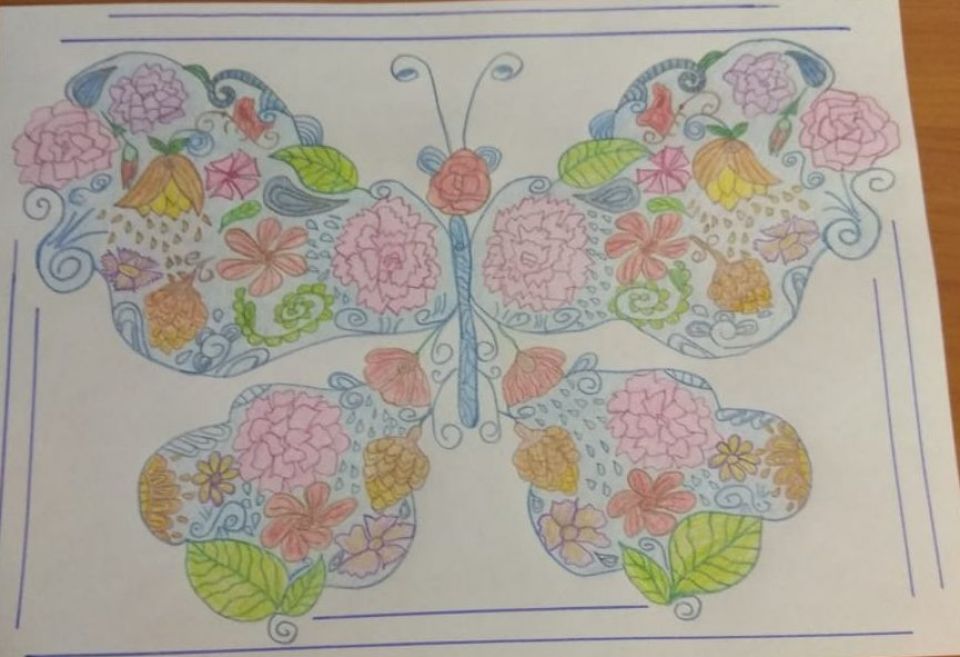 Цветочная бабочка