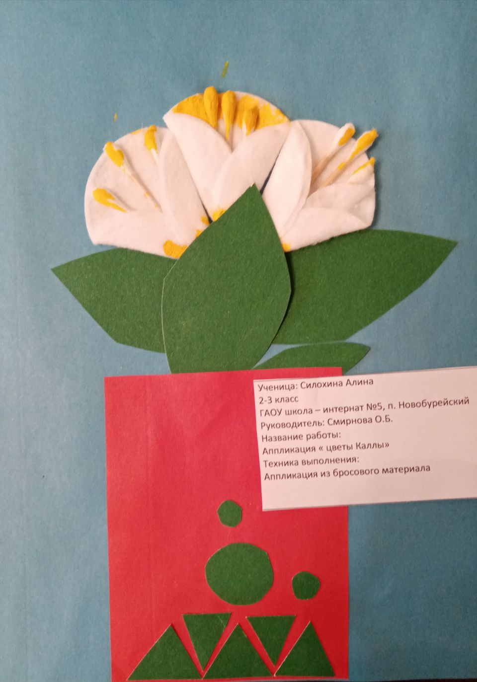 цветок Калла в вазе