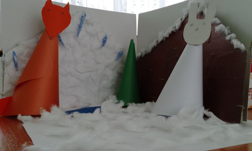 Макет по мотивам русской народной сказки "Лиса и заяц"