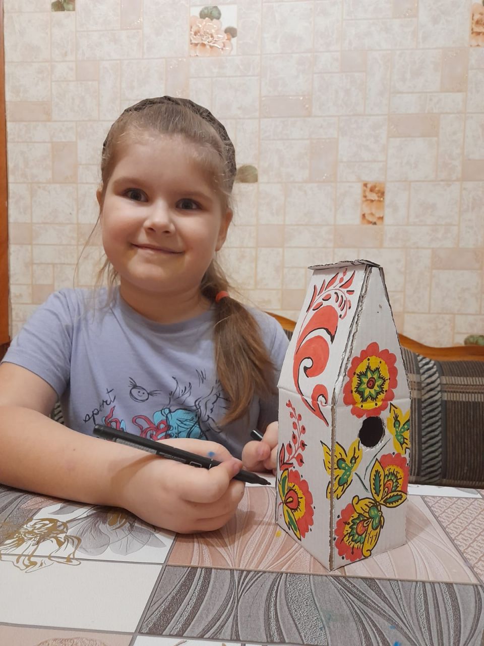 Расписной скворечник для Соловушки.