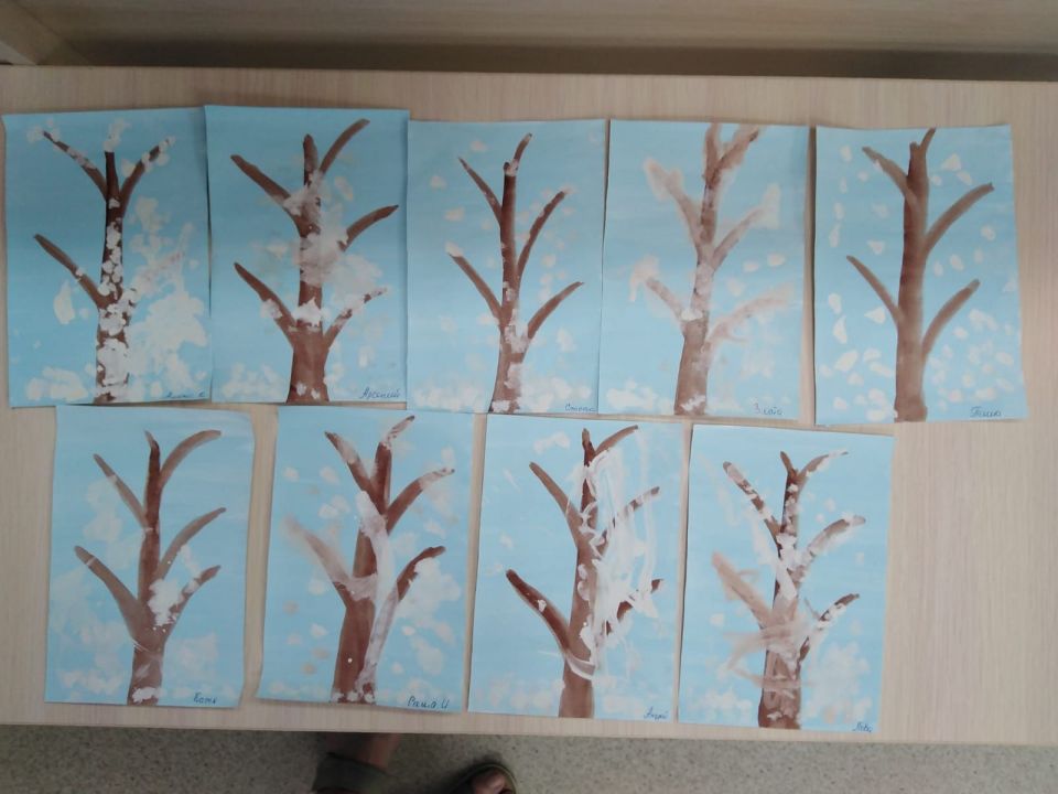 Деревья зимой