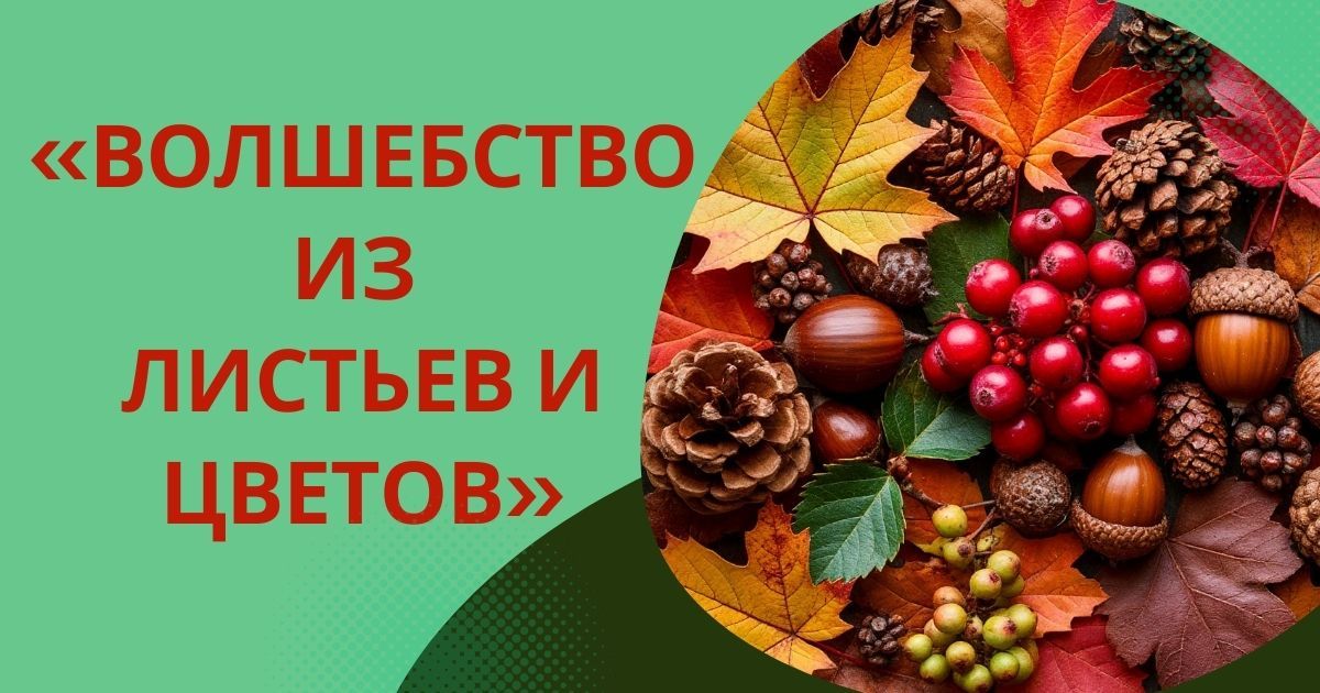 Международный детско-юношеский конкурс гербариев, флористических композиций и арт-объектов из природных материалов «Волшебство из листьев и цветов»