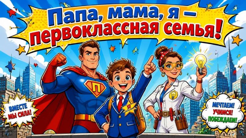 Всероссийский творческий конкурс фоторабот «Папа, мама, я – первоклассная семья»