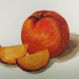 Рисунок "Сочный персик"