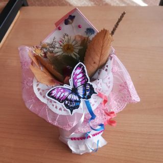 Декоративно-прикладное искусство "Осенний букетик"