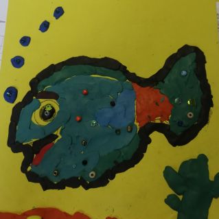 Рыба из пластилина