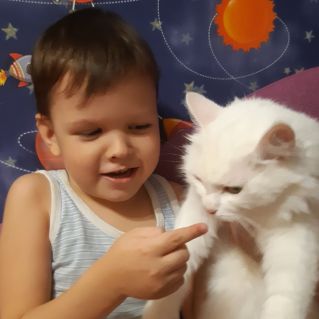 "Мой пушистый белый друг"